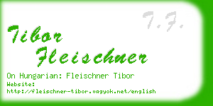 tibor fleischner business card